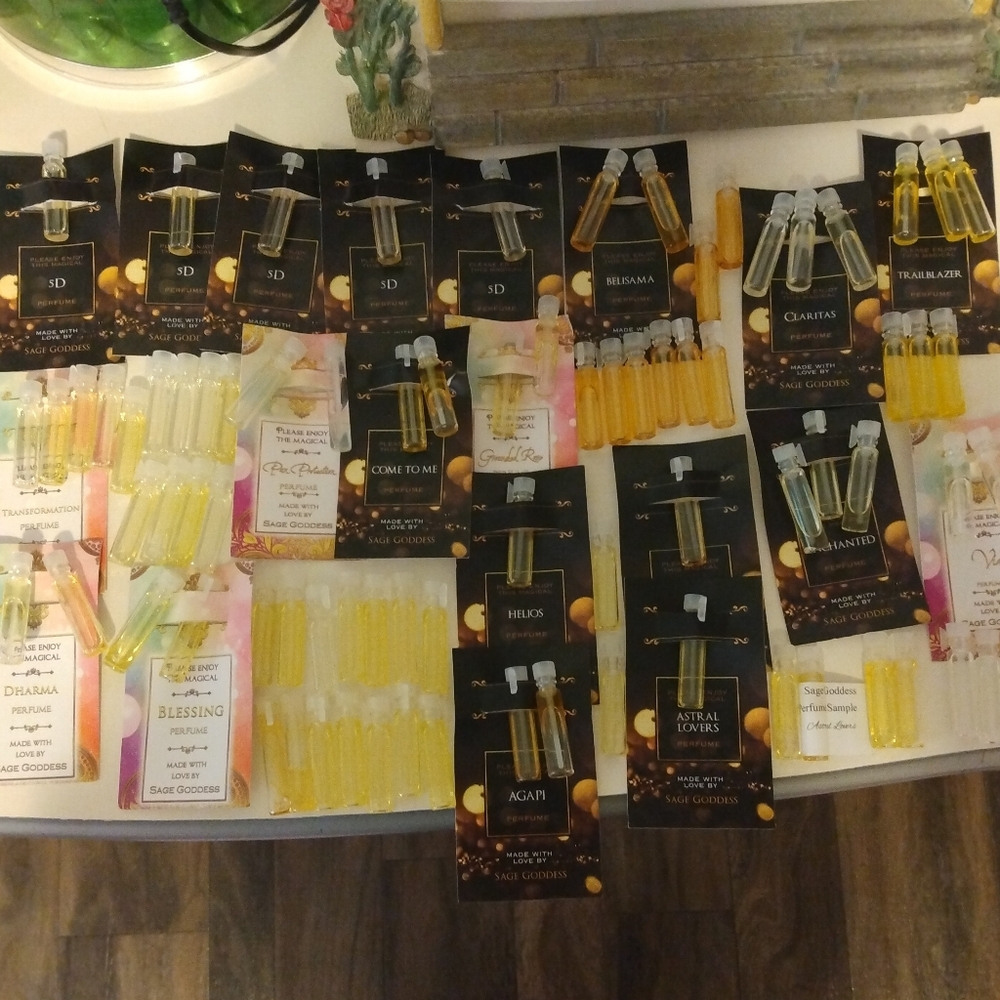 New Sage Goddess 81 PC Perfumed Oil Wiccan Assorted Indie Sample Lot Bundle